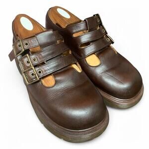 Vintage Rare Dr. Martens Triple Buckle Mary Janes (Made in England) Size UK 7